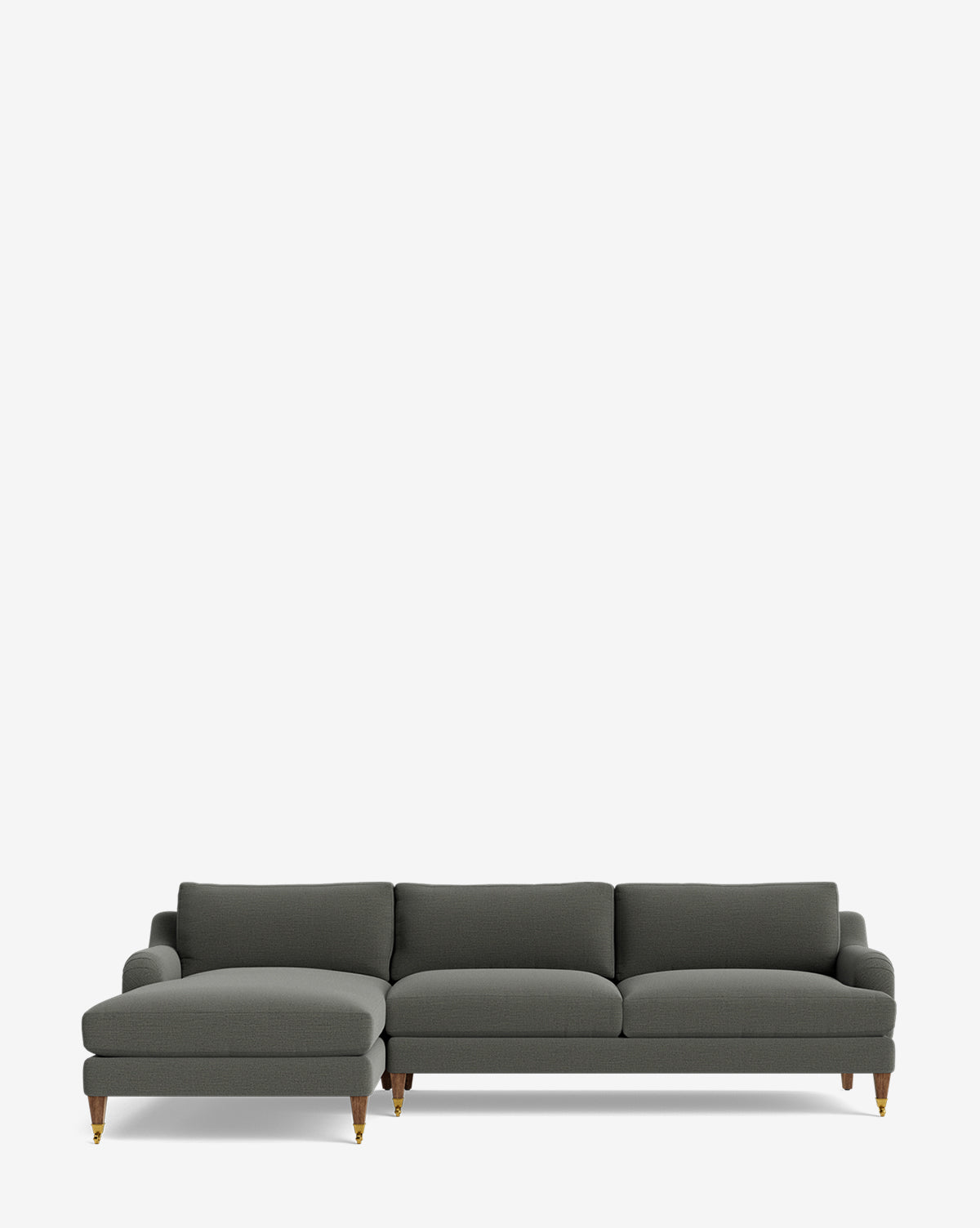 Lucille English Roll Arm Left Chaise Sectional