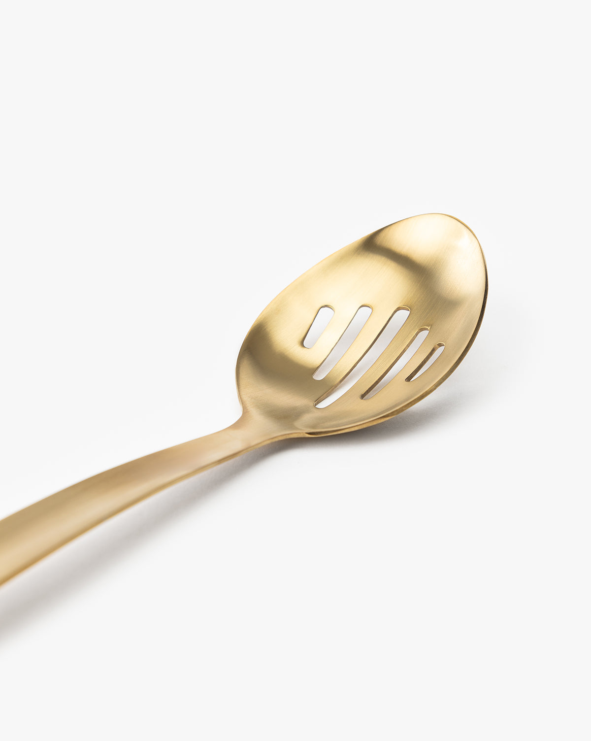 Matte Gold Slotted Spoon