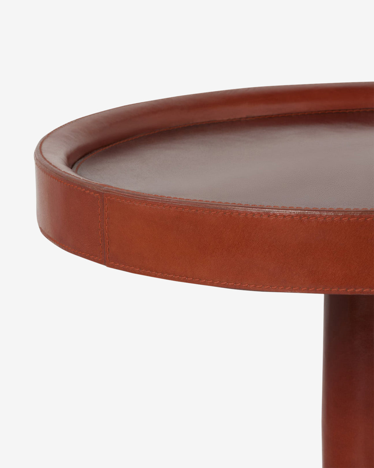 McCoy Leather Side Table