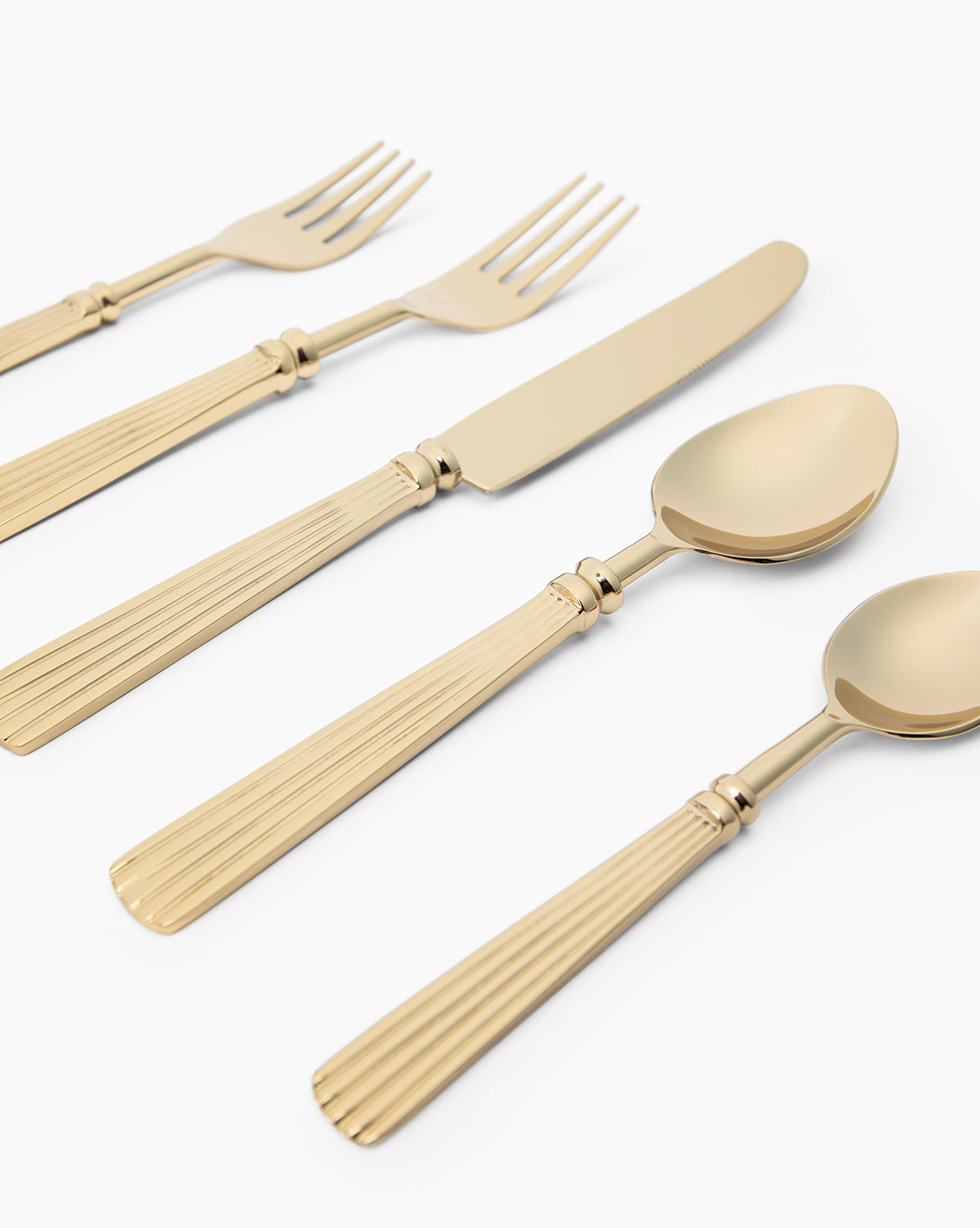 McNully Polished Brass Flatware (Set of 5)