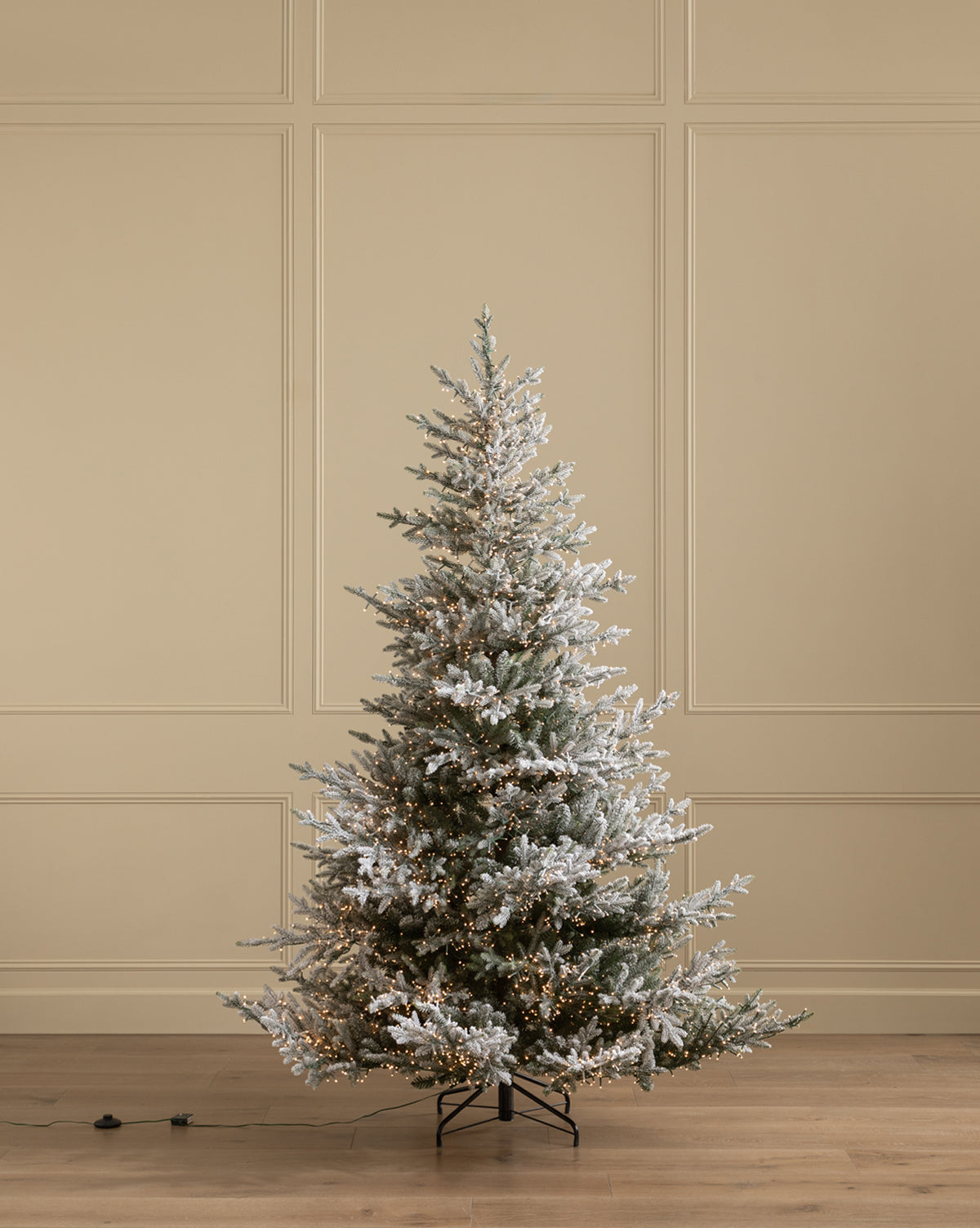 7' Snowy Norway Spruce Pre-Lit Faux Tree