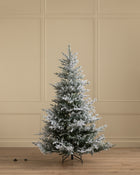 7' Snowy Norway Spruce Pre-Lit Faux Tree