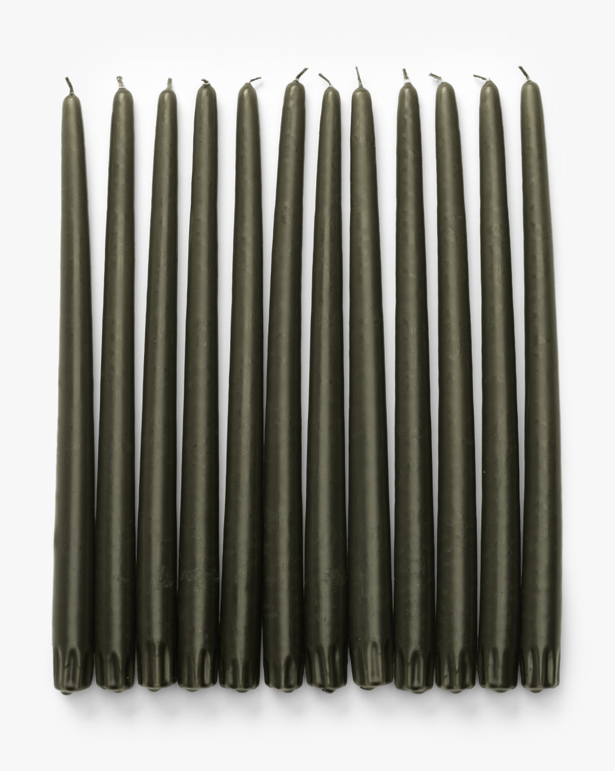 Olive Taper Candles (Set of 12)