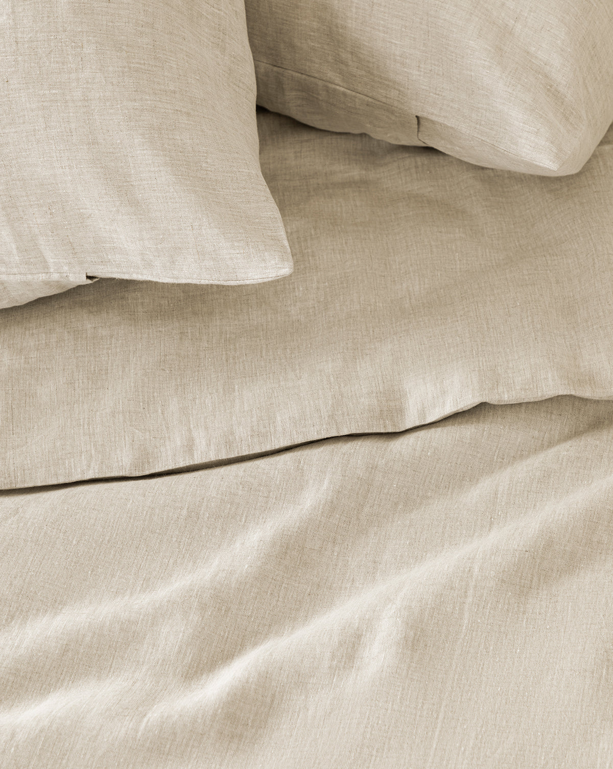 Penelope Beige Linen Duvet Cover