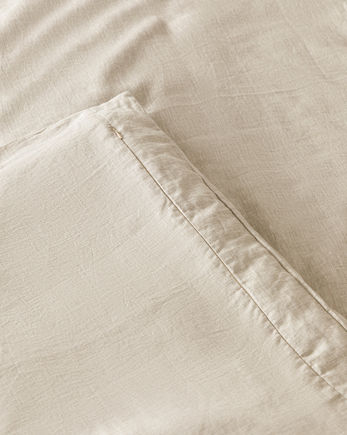 Penelope Beige Linen Duvet Cover