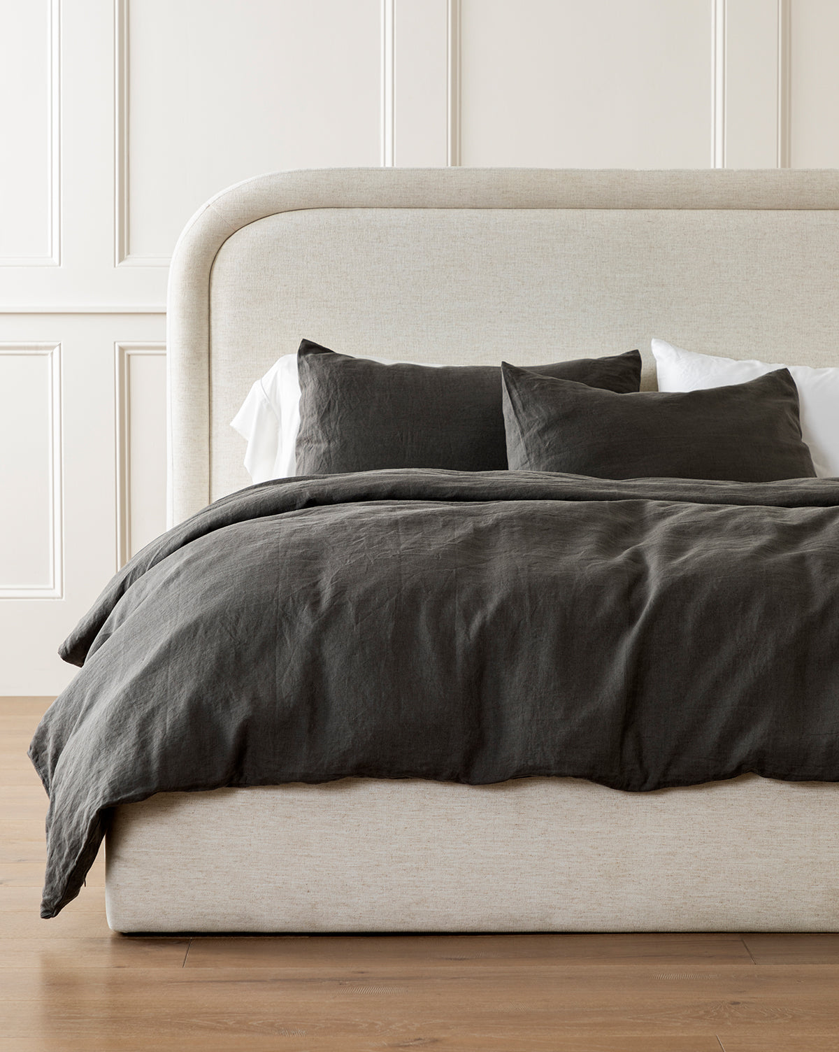 Penelope Gray Linen Duvet Cover