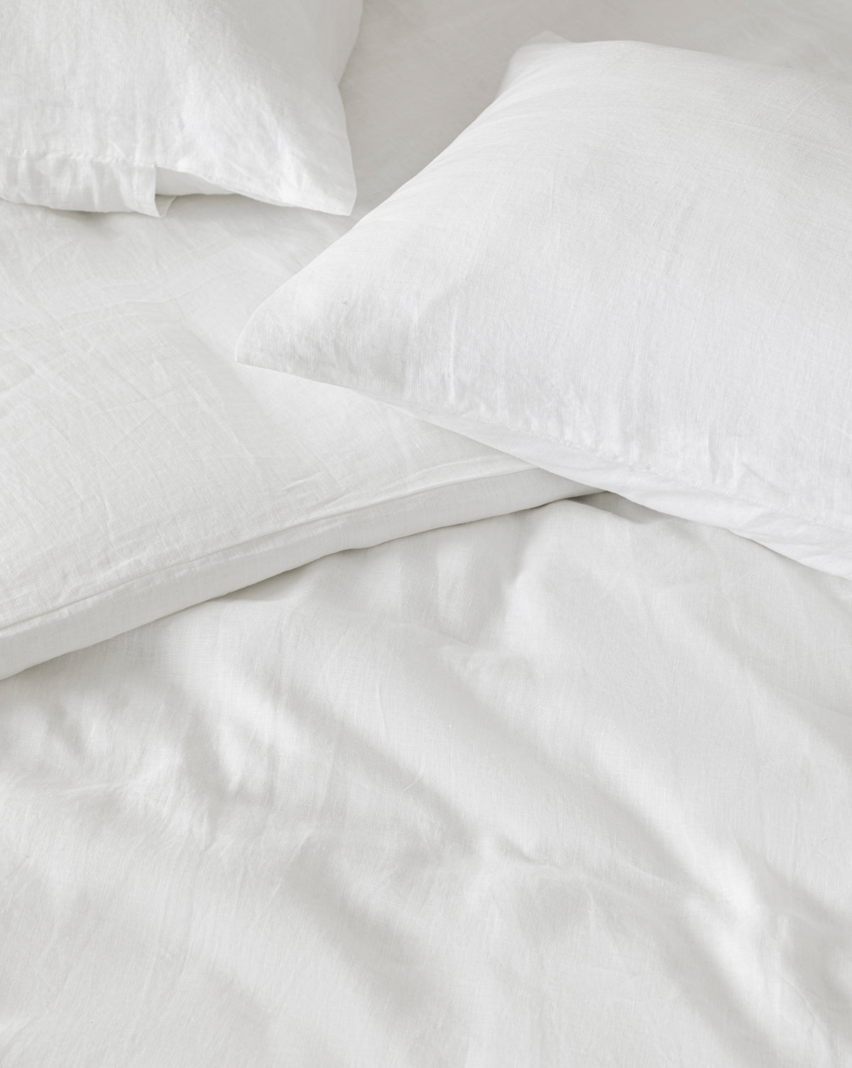 Penelope White Linen Duvet Cover