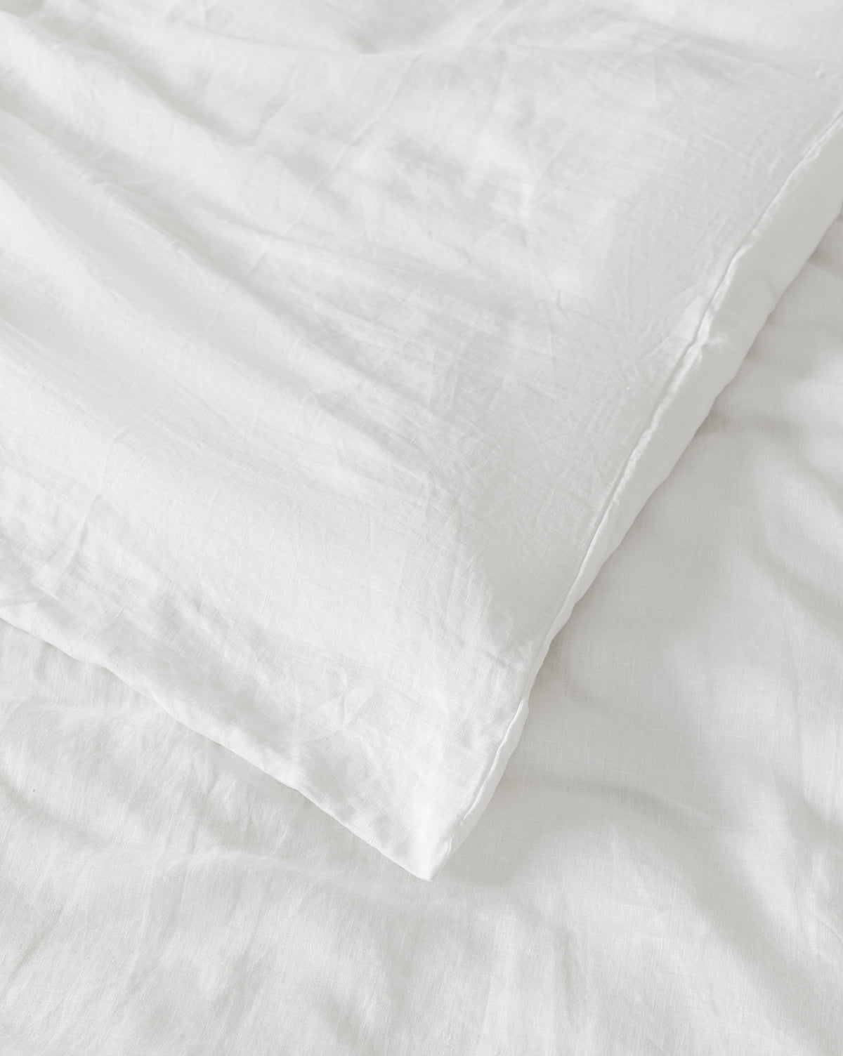 Penelope White Linen Duvet Cover