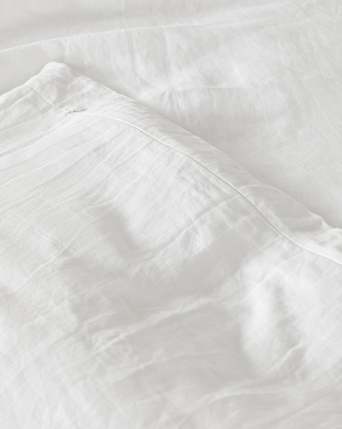 Penelope White Linen Duvet Cover