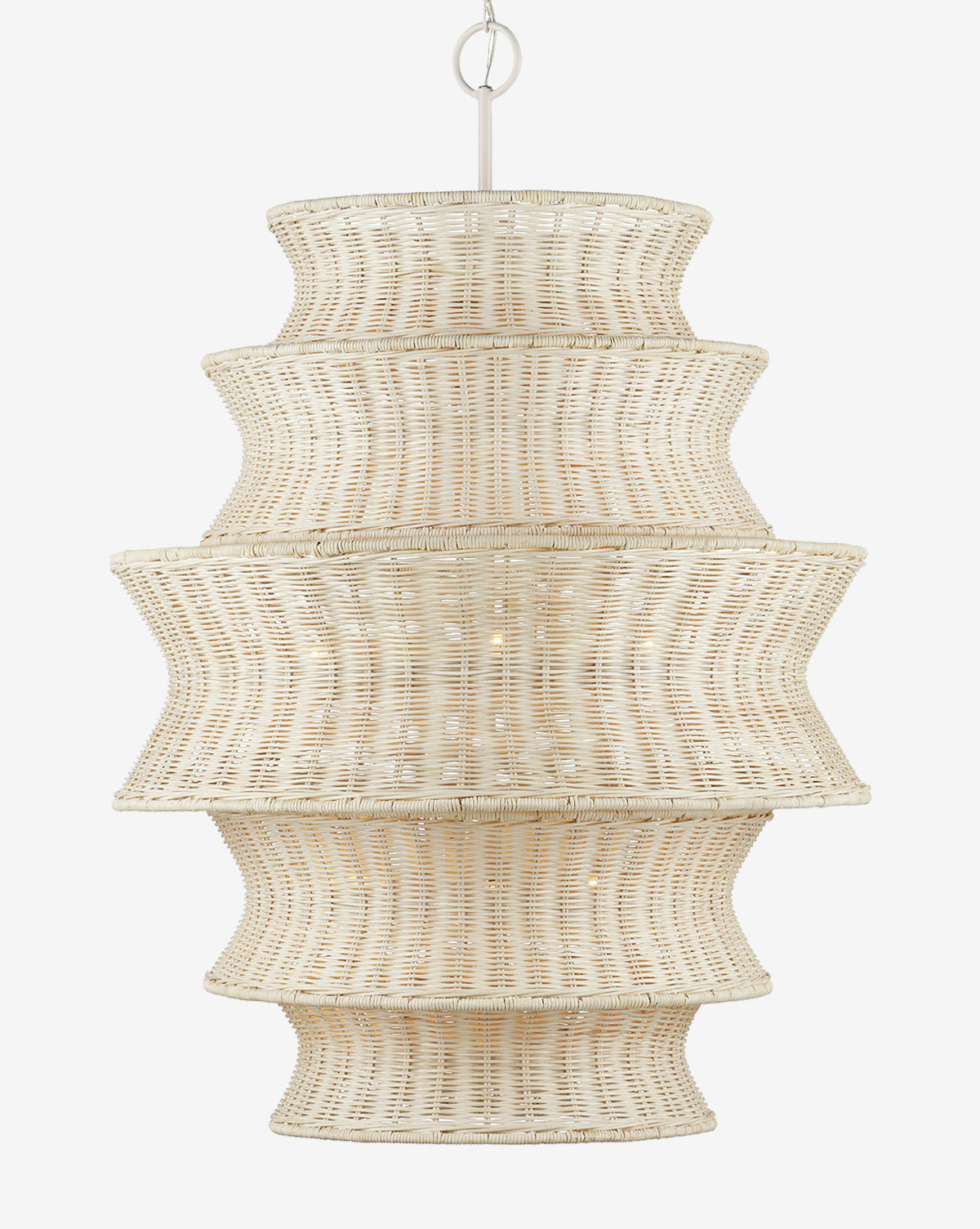 Phebe Rattan Chandelier