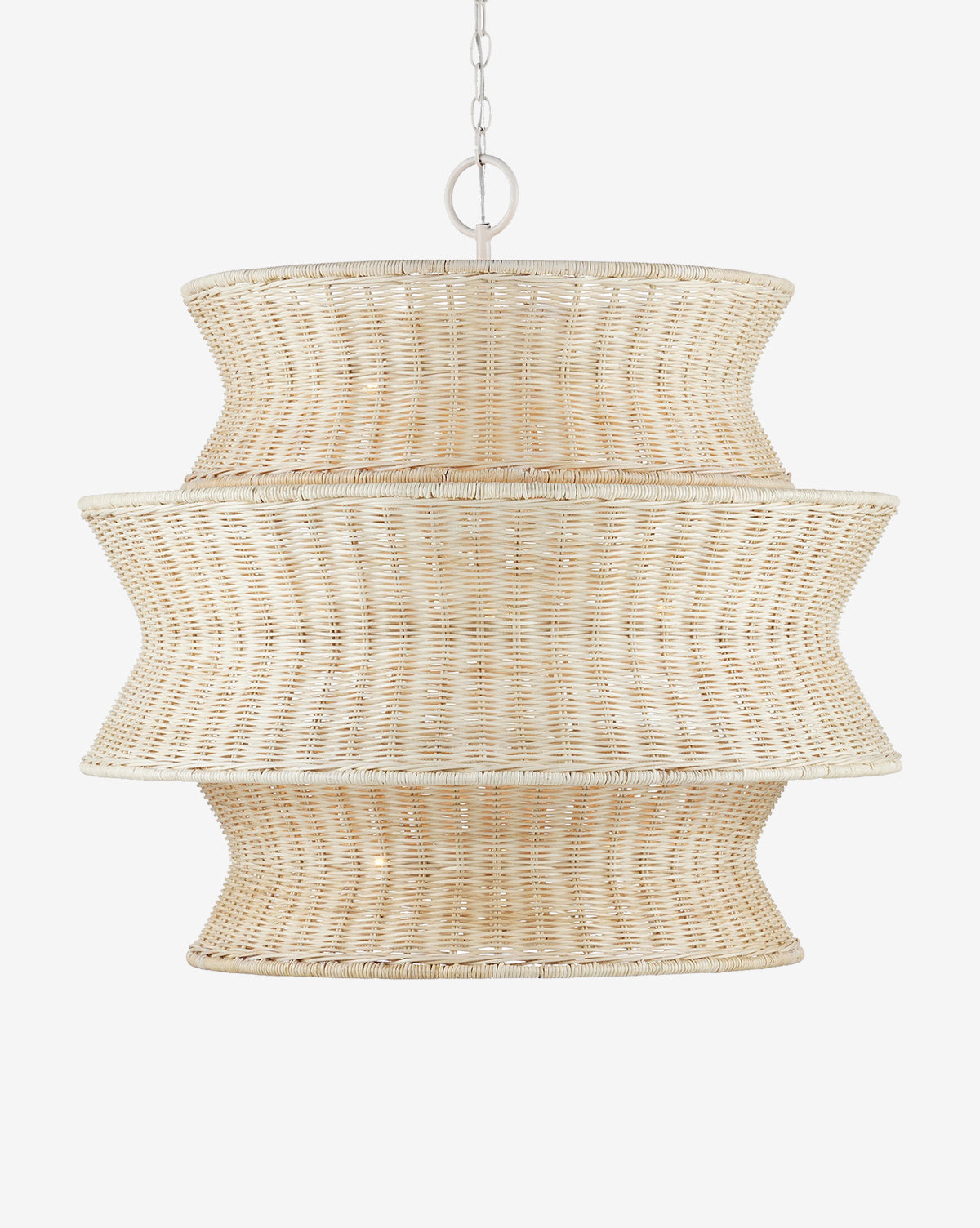 Phebe Rattan Chandelier