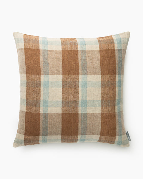 Fall Pillow Cover Set, Plaid Pillow Combination, Block Print