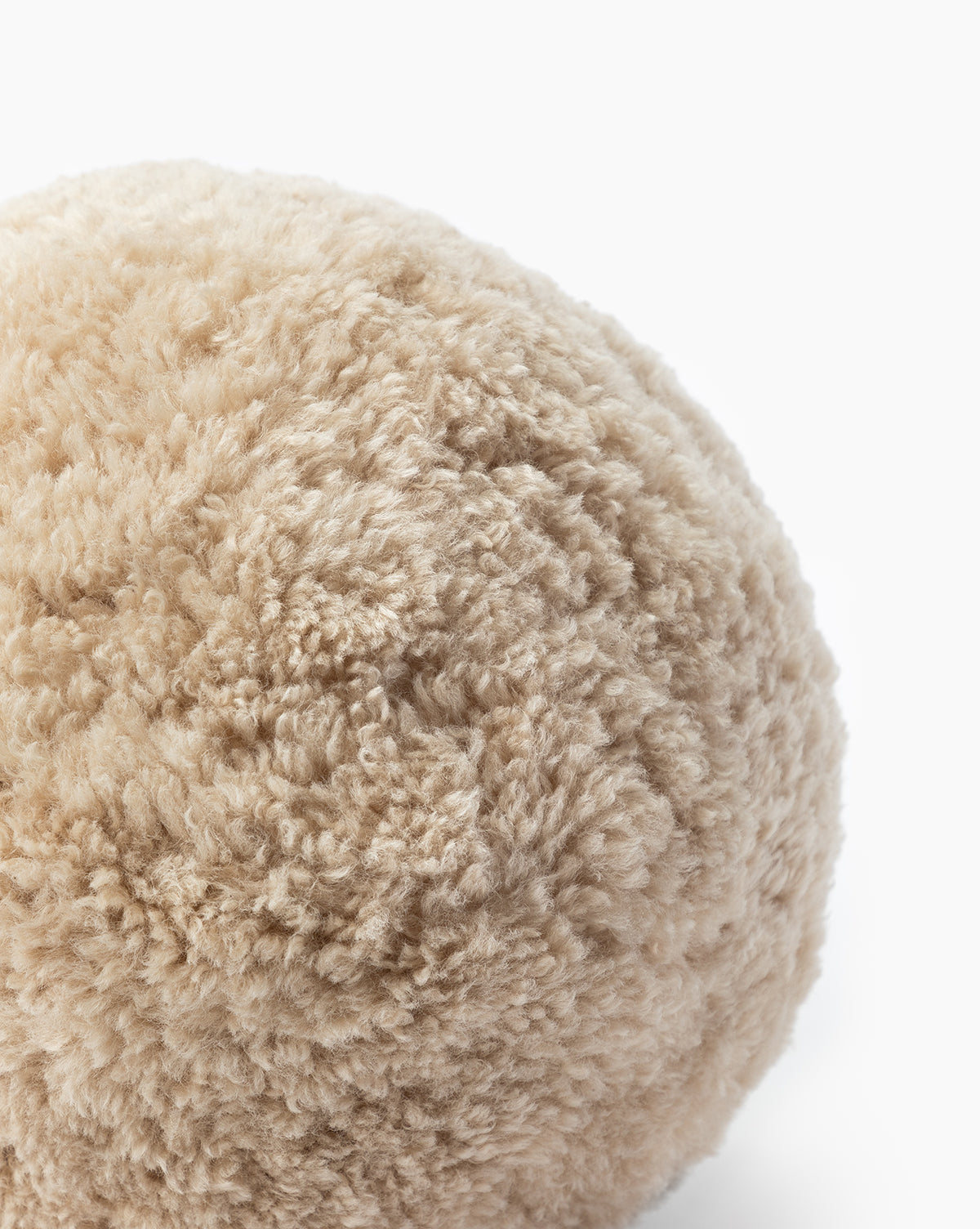 Sherpa Tan Ball Pillow