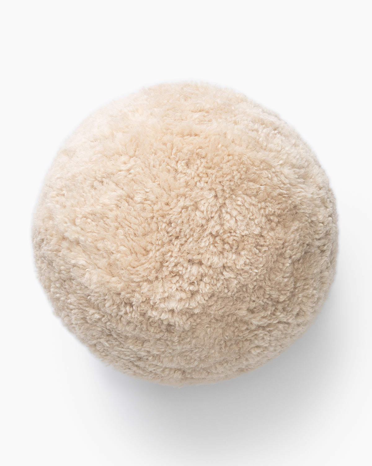 Sherpa Tan Ball Pillow