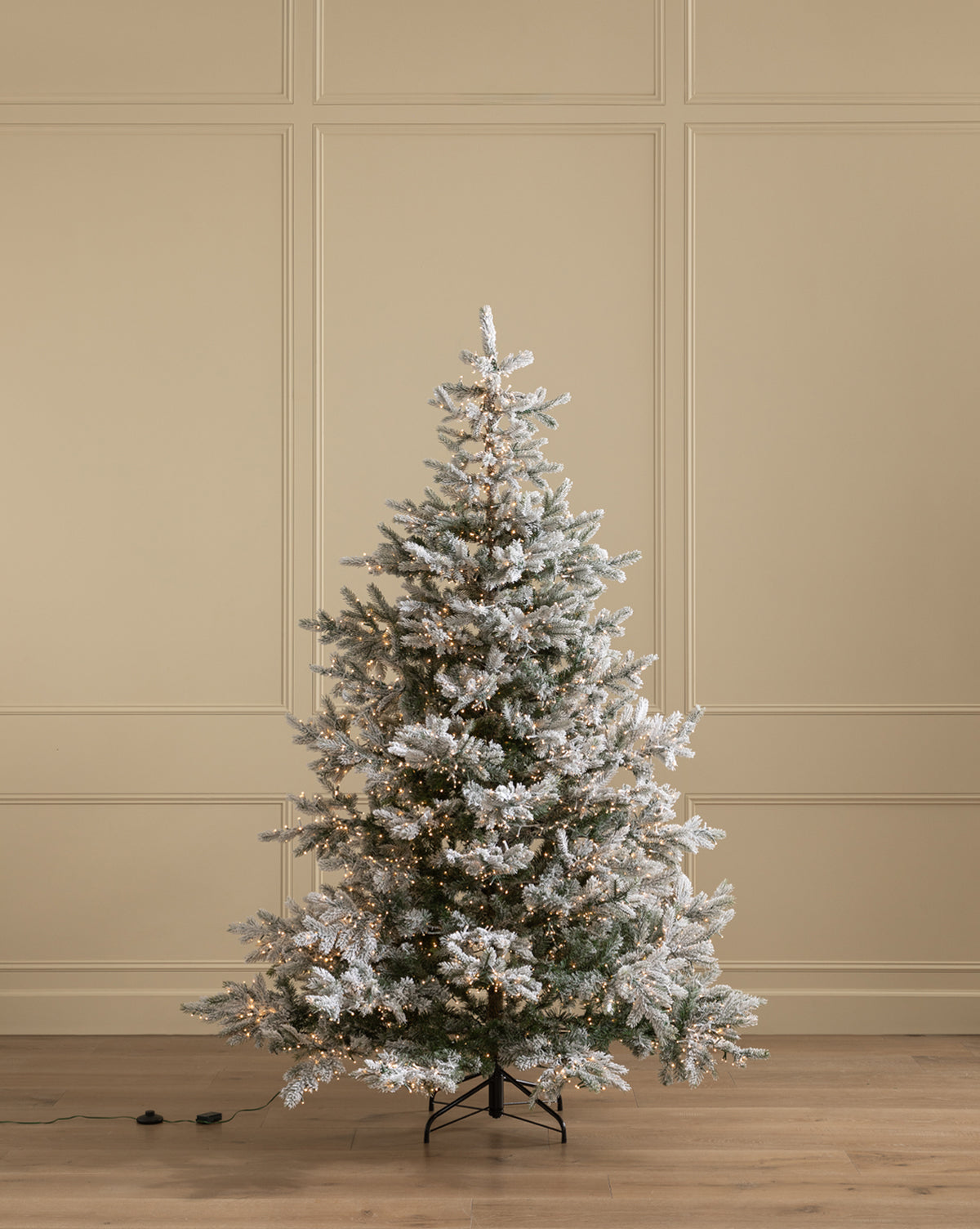 7' Snowy Grandis Fir Pre-Lit Faux Tree