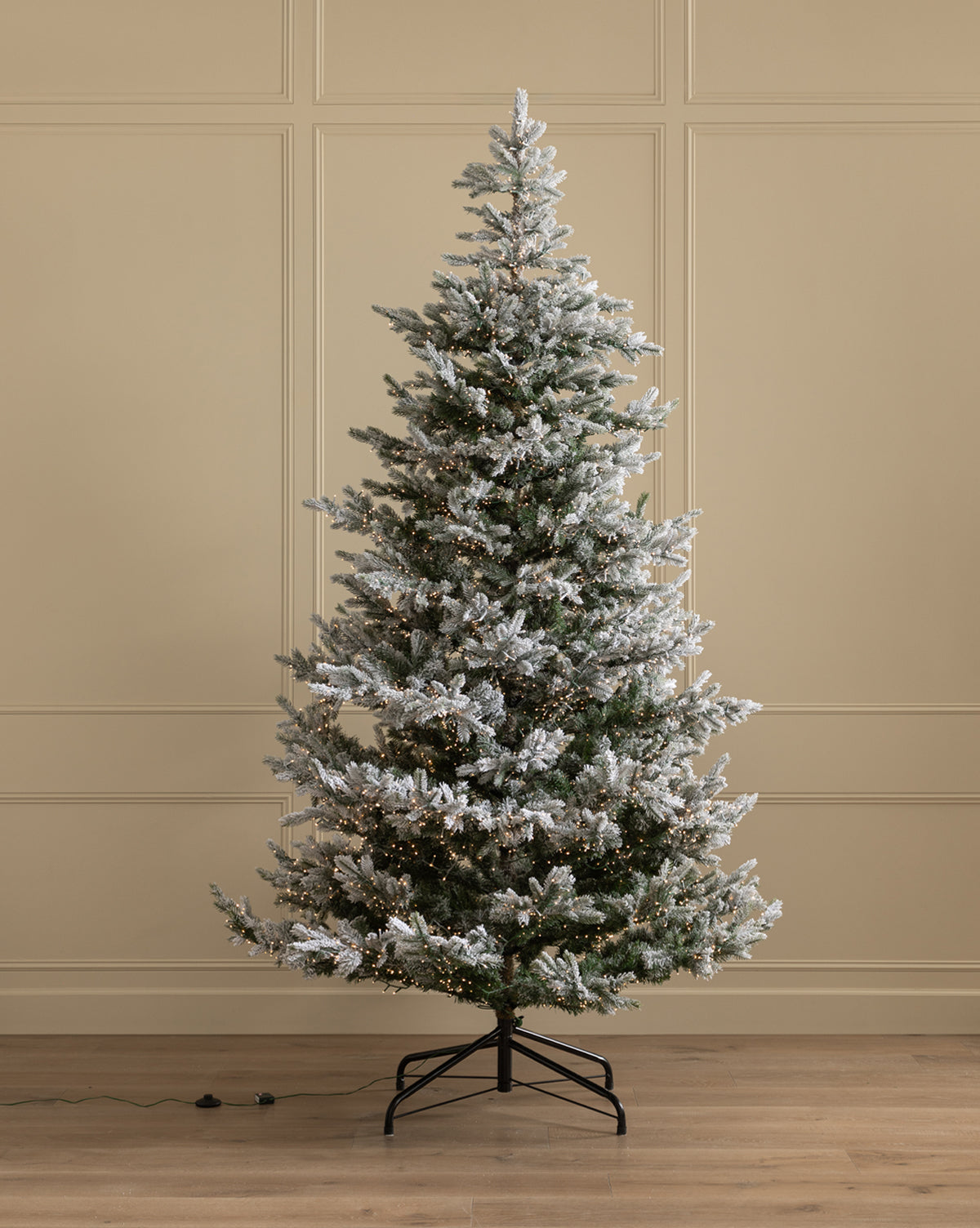 9' Snowy Grandis Fir Pre-Lit Faux Tree