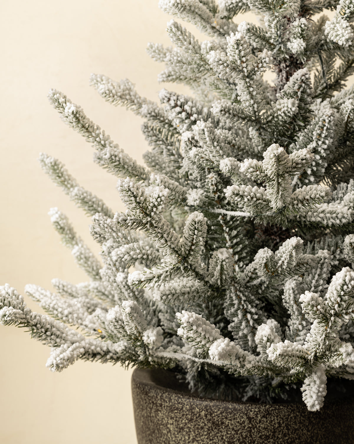 3' Snowy Norway Pre-Lit Potted Faux Tree