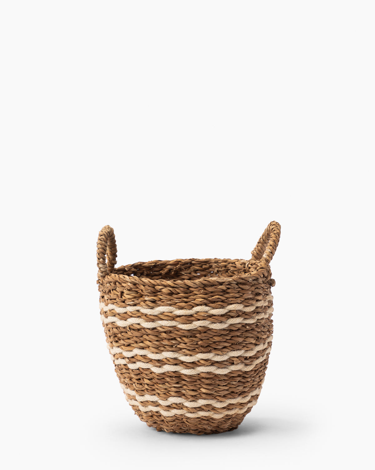 Striped Seagrass Basket