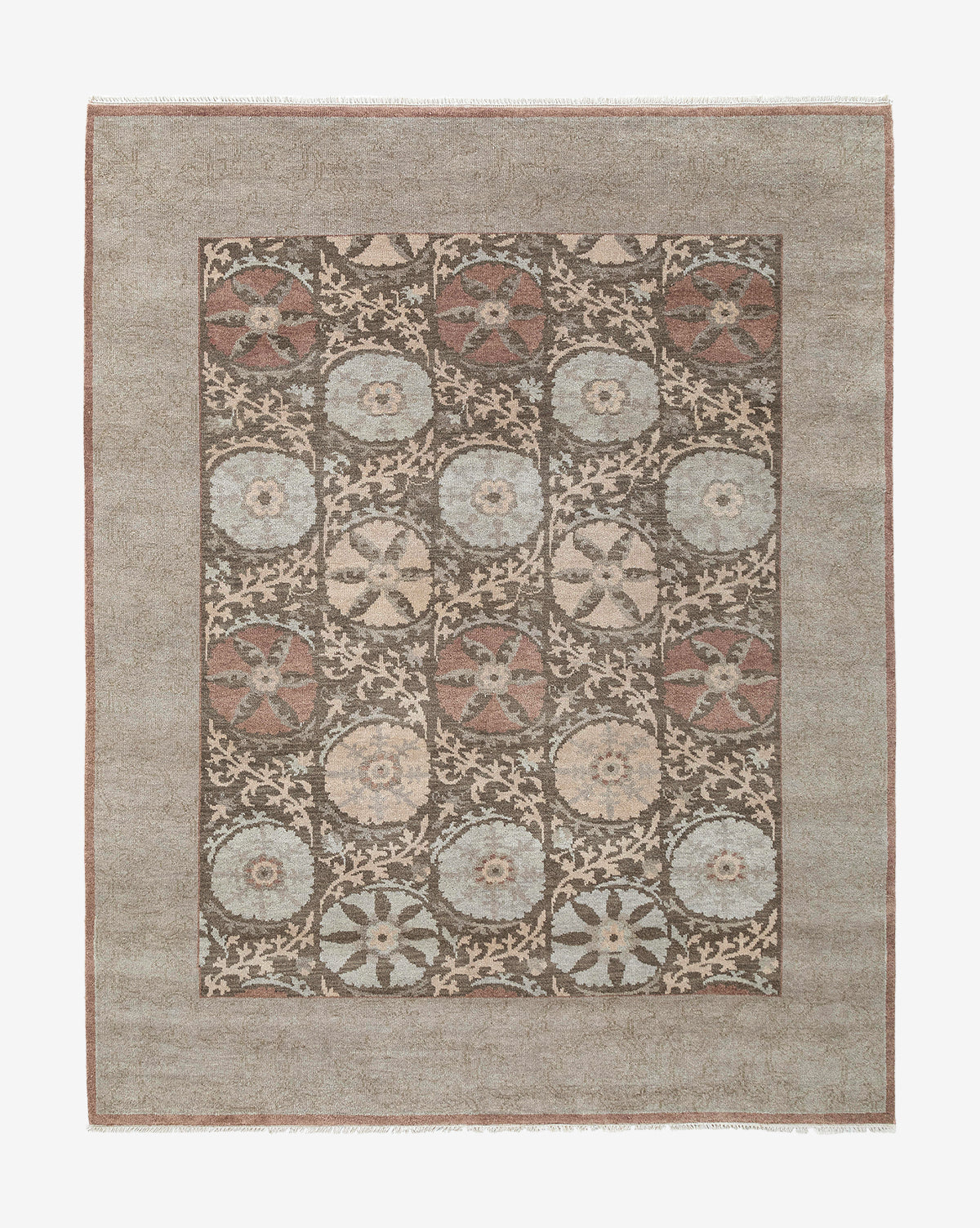 Suzani Hand-Knotted Wool Rug