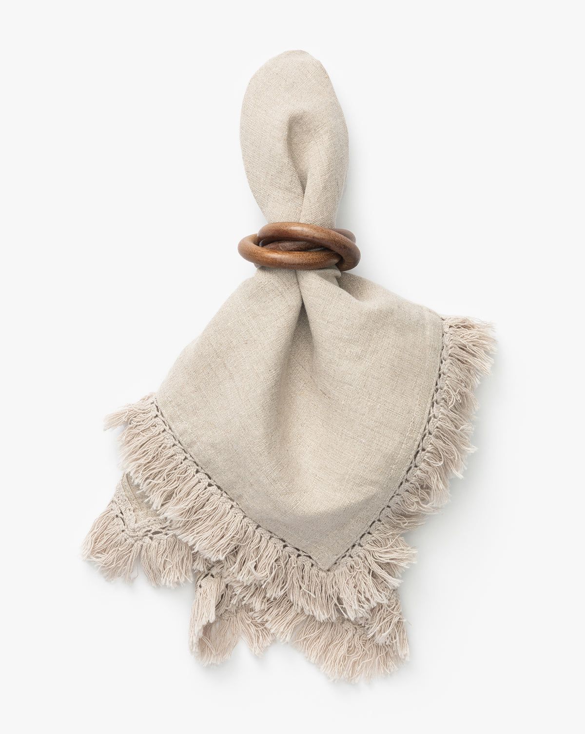 Tan Fringe Napkin