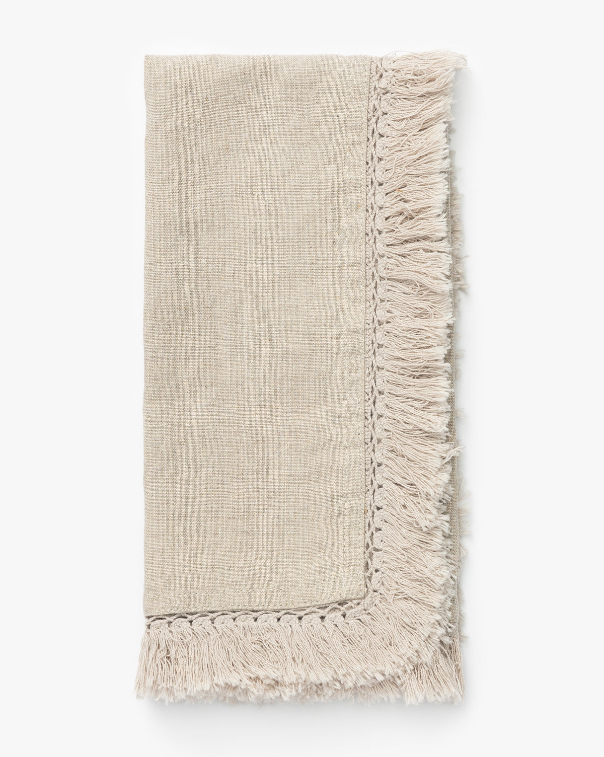 Tan Fringe Napkin