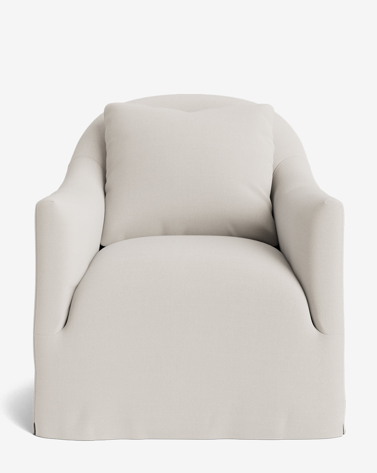 Trudeaux Slipcover Swivel Chair