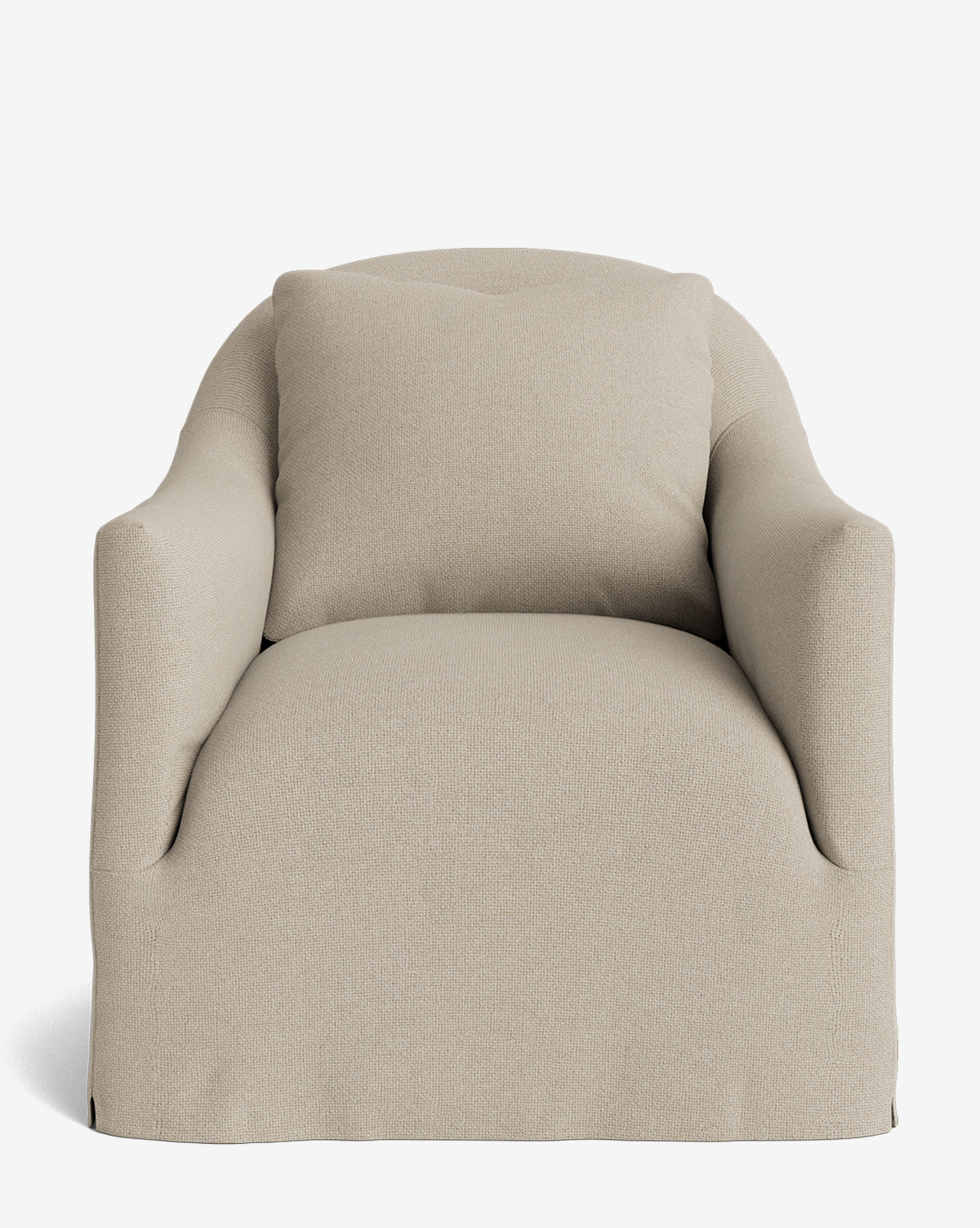 Trudeaux Slipcover Swivel Chair