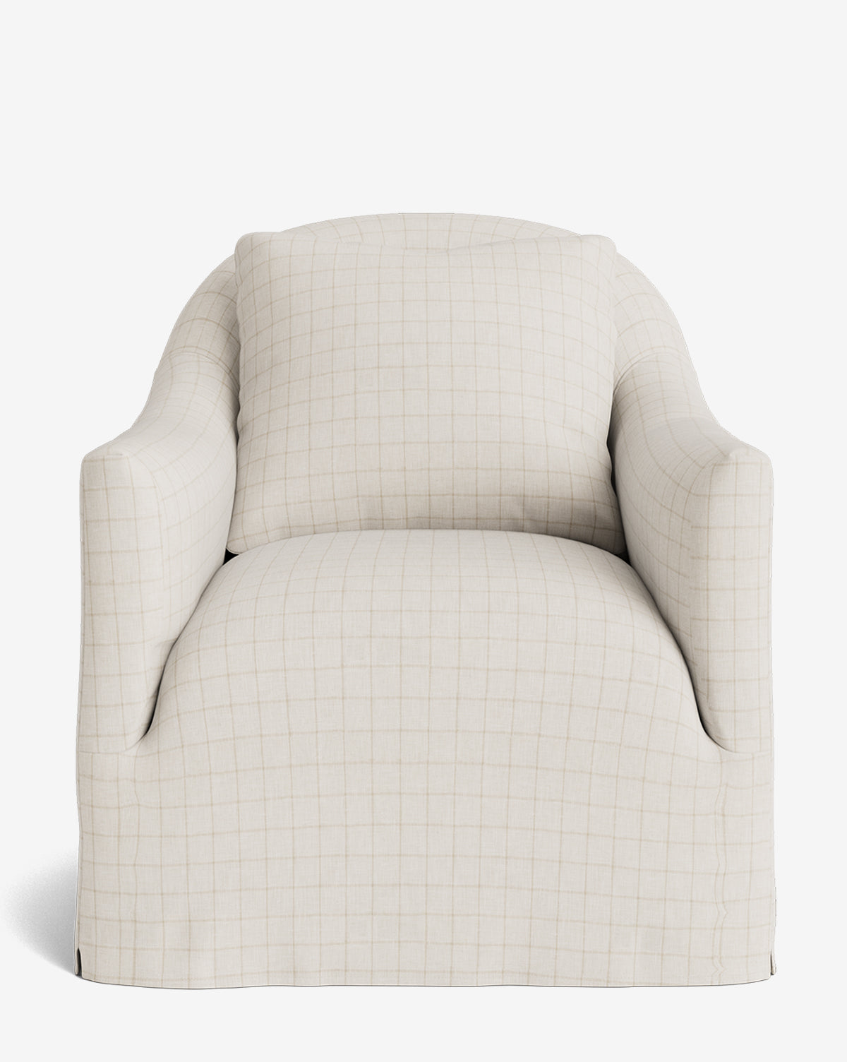 Trudeaux Slipcover Swivel Chair