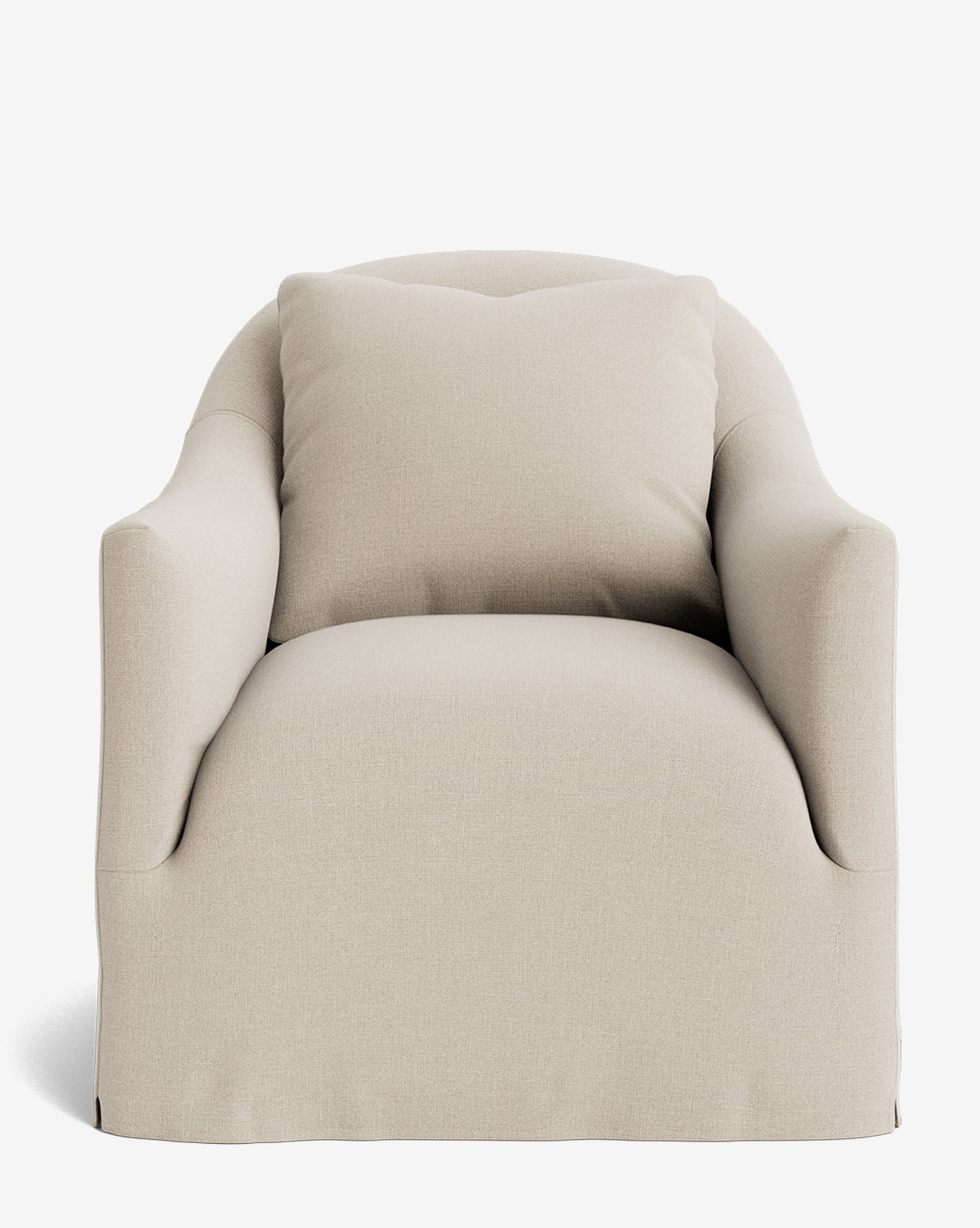 Trudeaux Slipcover Swivel Chair