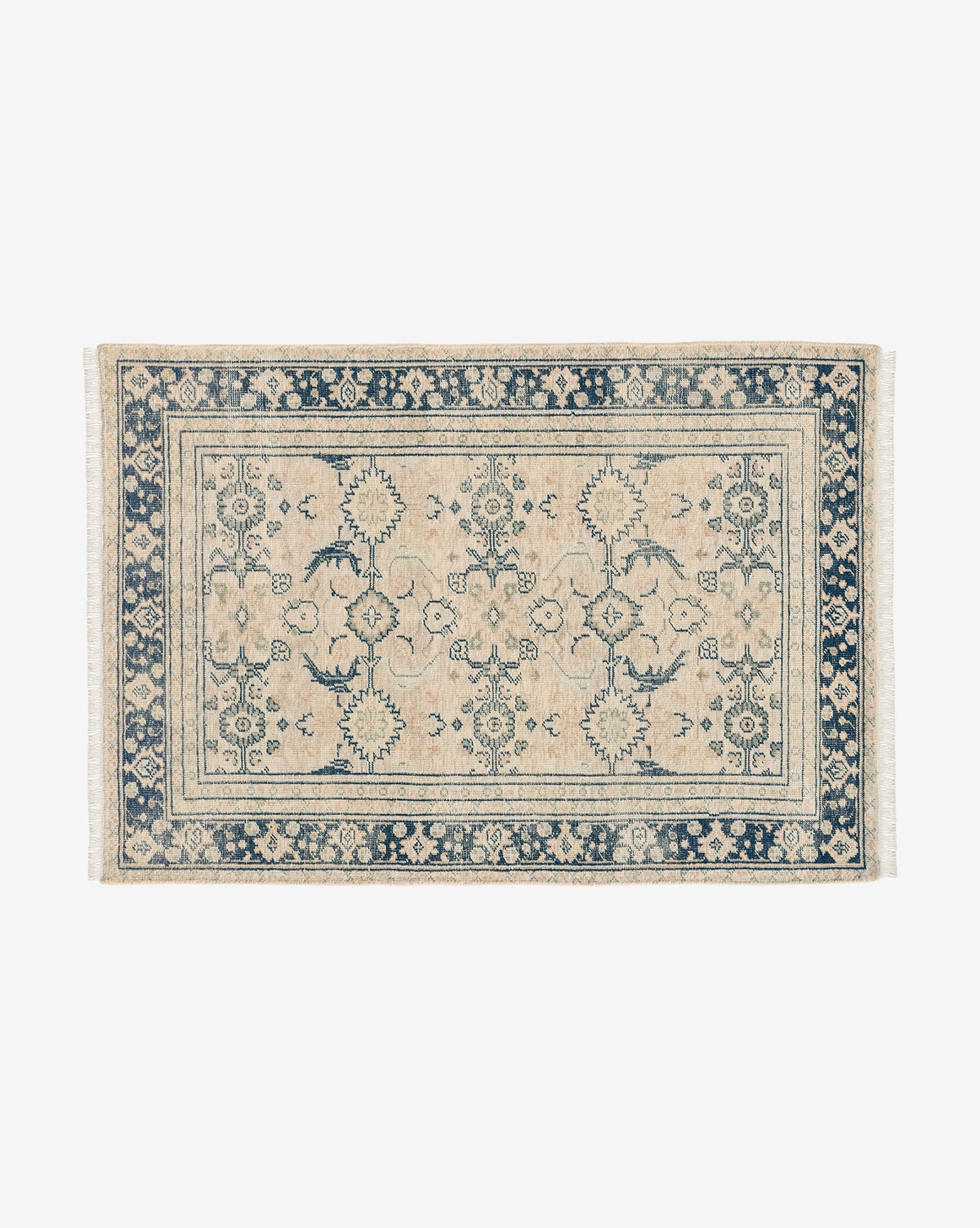 hand knotted rugs, hand knotted wool rugs, wool rugs, wool modern rugs, blue vintage rug