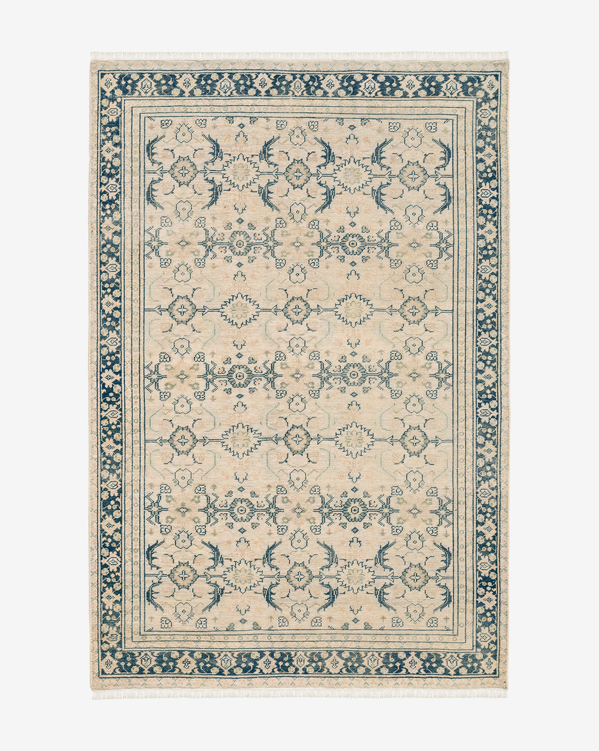 hand knotted rugs, hand knotted wool rugs, wool rugs, wool modern rugs, blue vintage rug