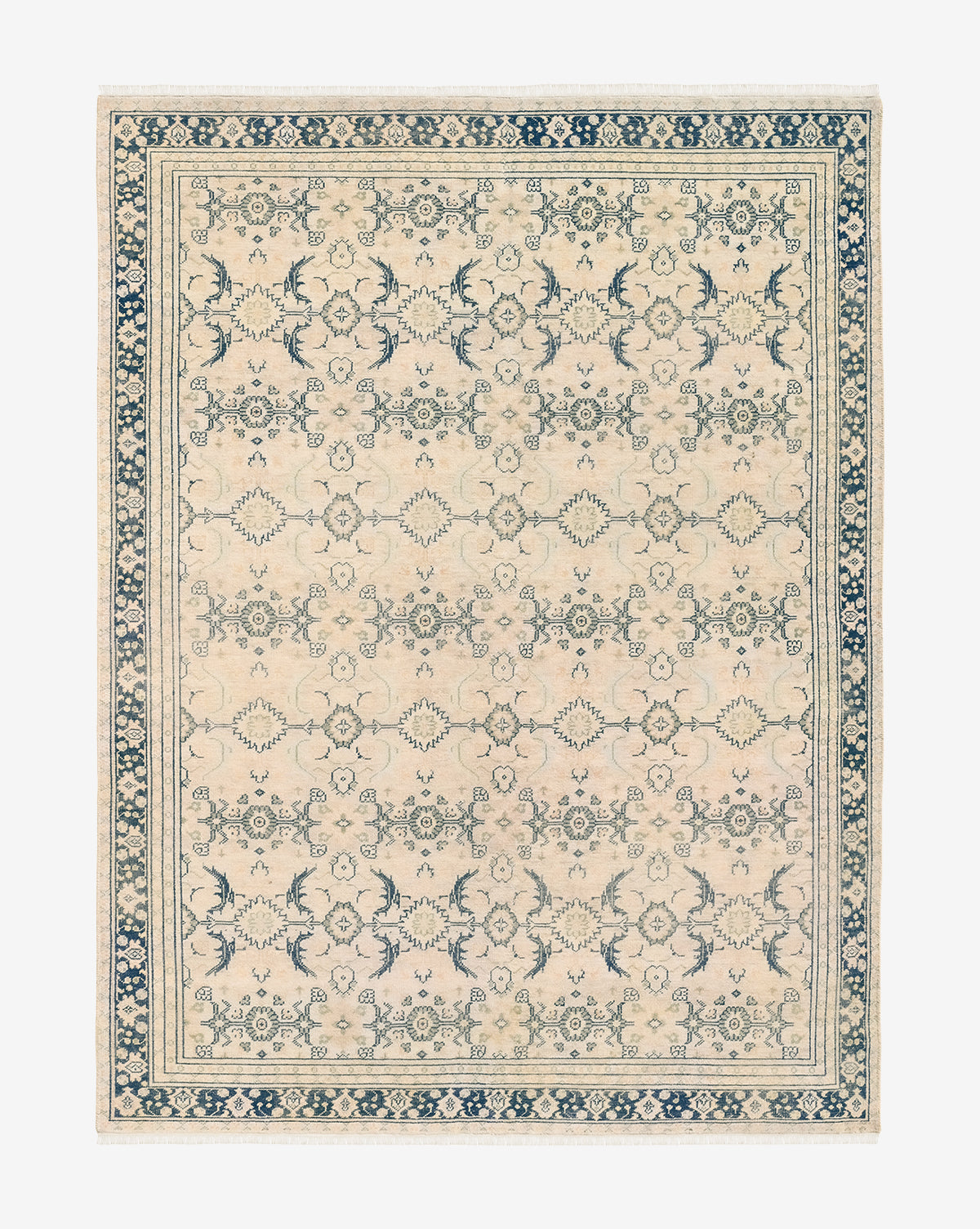 hand knotted rugs, hand knotted wool rugs, wool rugs, wool modern rugs, blue vintage rug