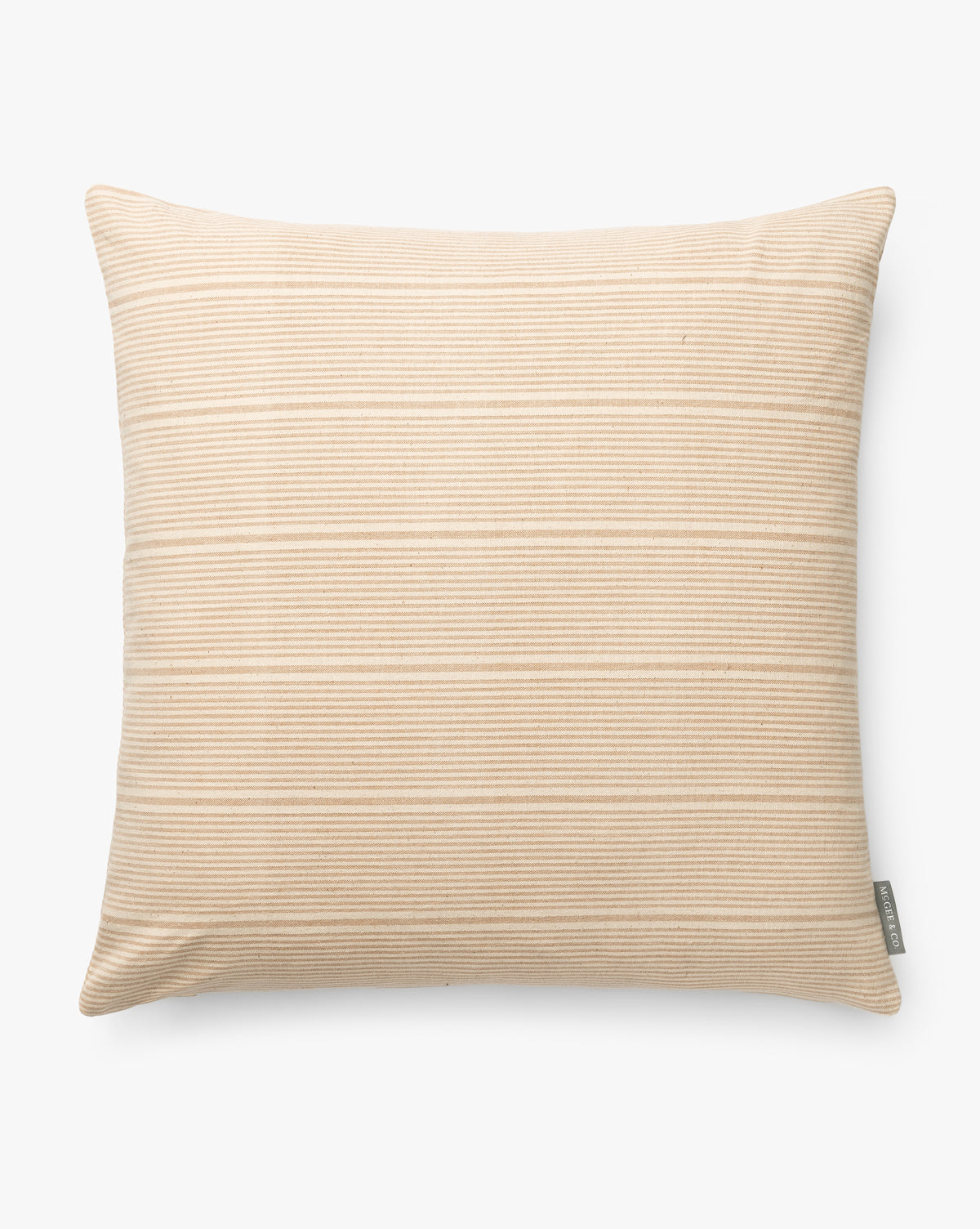 Vintage Light Brown Stripe Pillow Cover