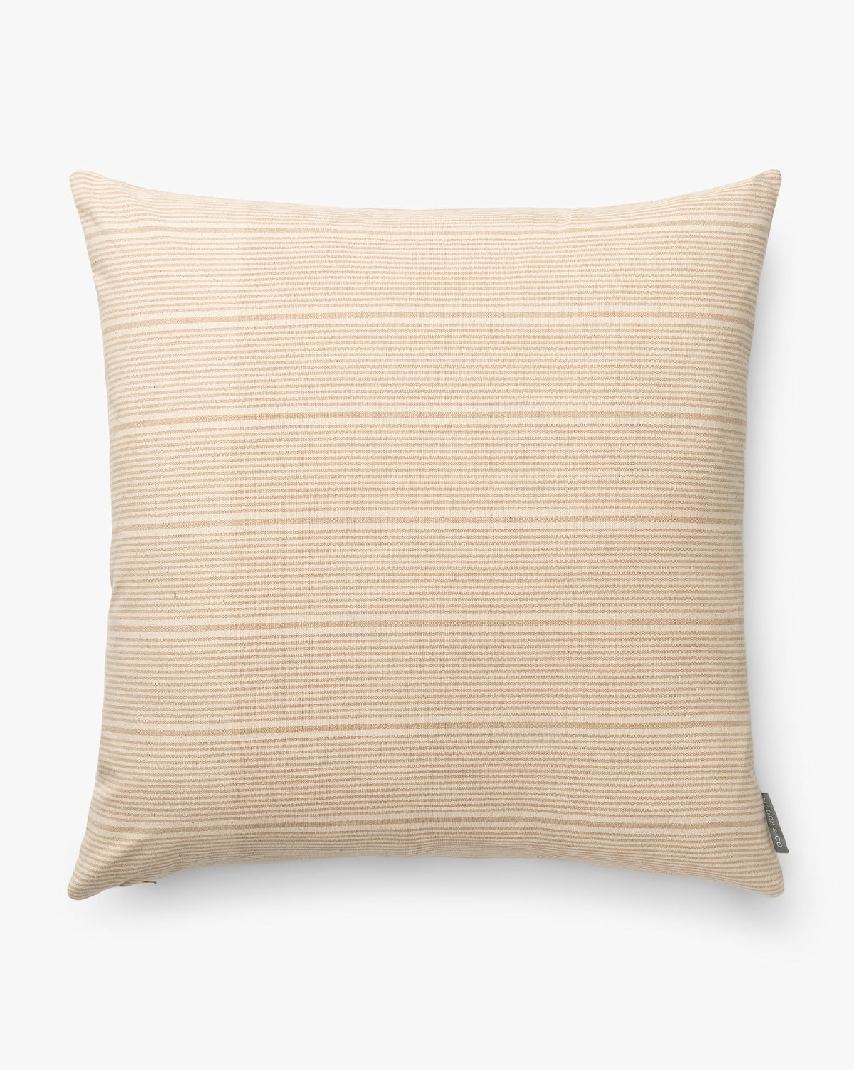 Vintage Light Brown Stripe Pillow Cover