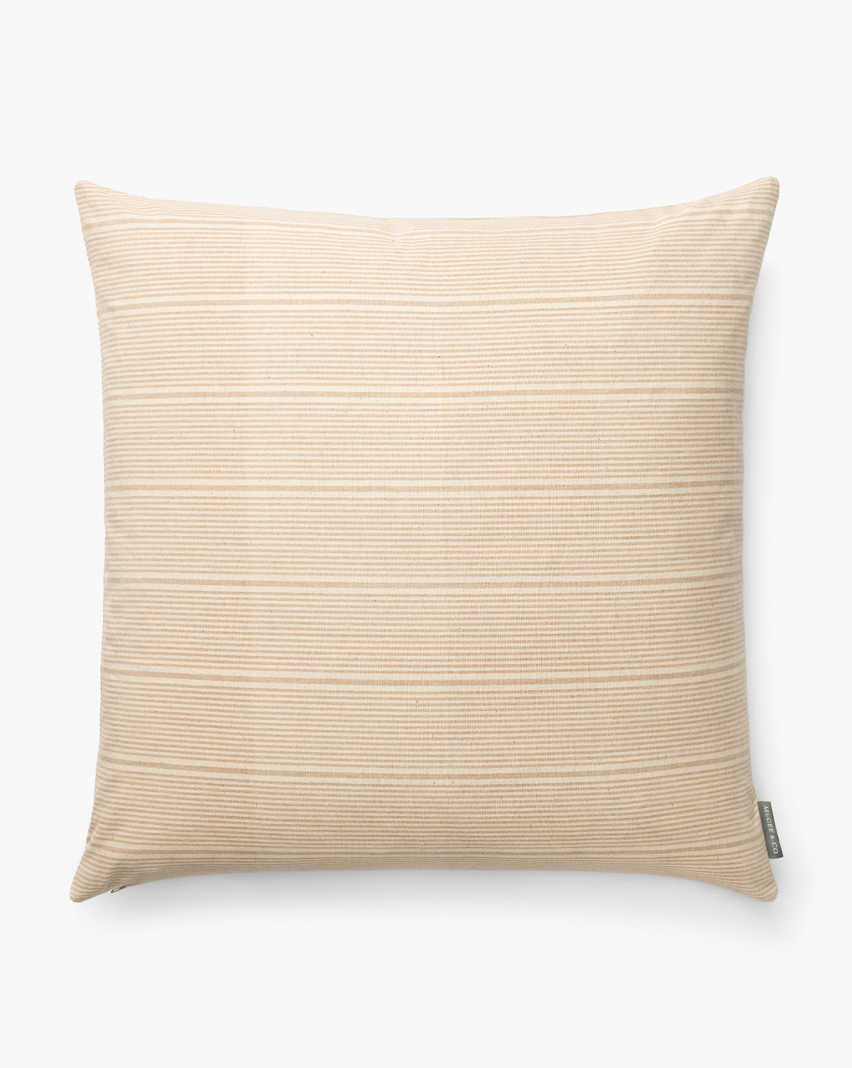 Vintage Light Brown Stripe Pillow Cover