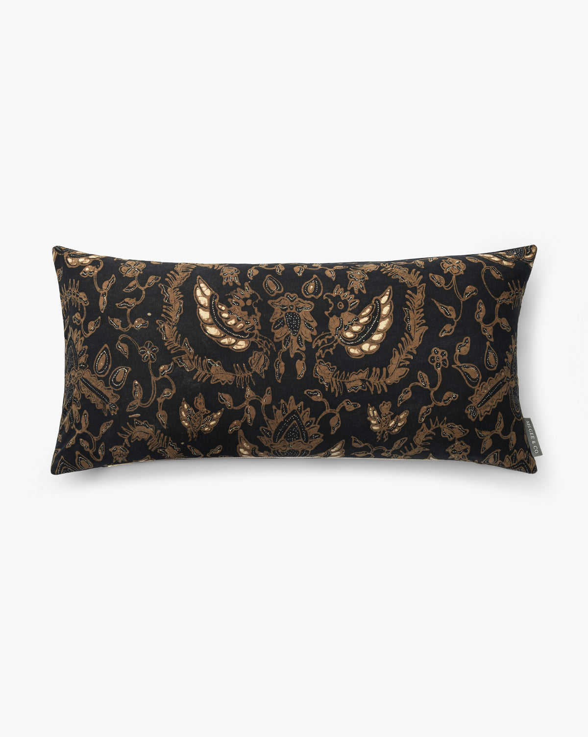 Vintage Navy & Gold Vines Pillow Cover