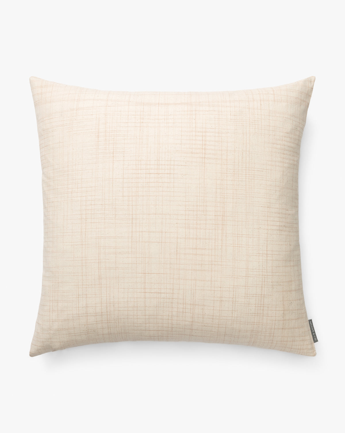 Vintage Neutral Crosscheck Pillow Cover