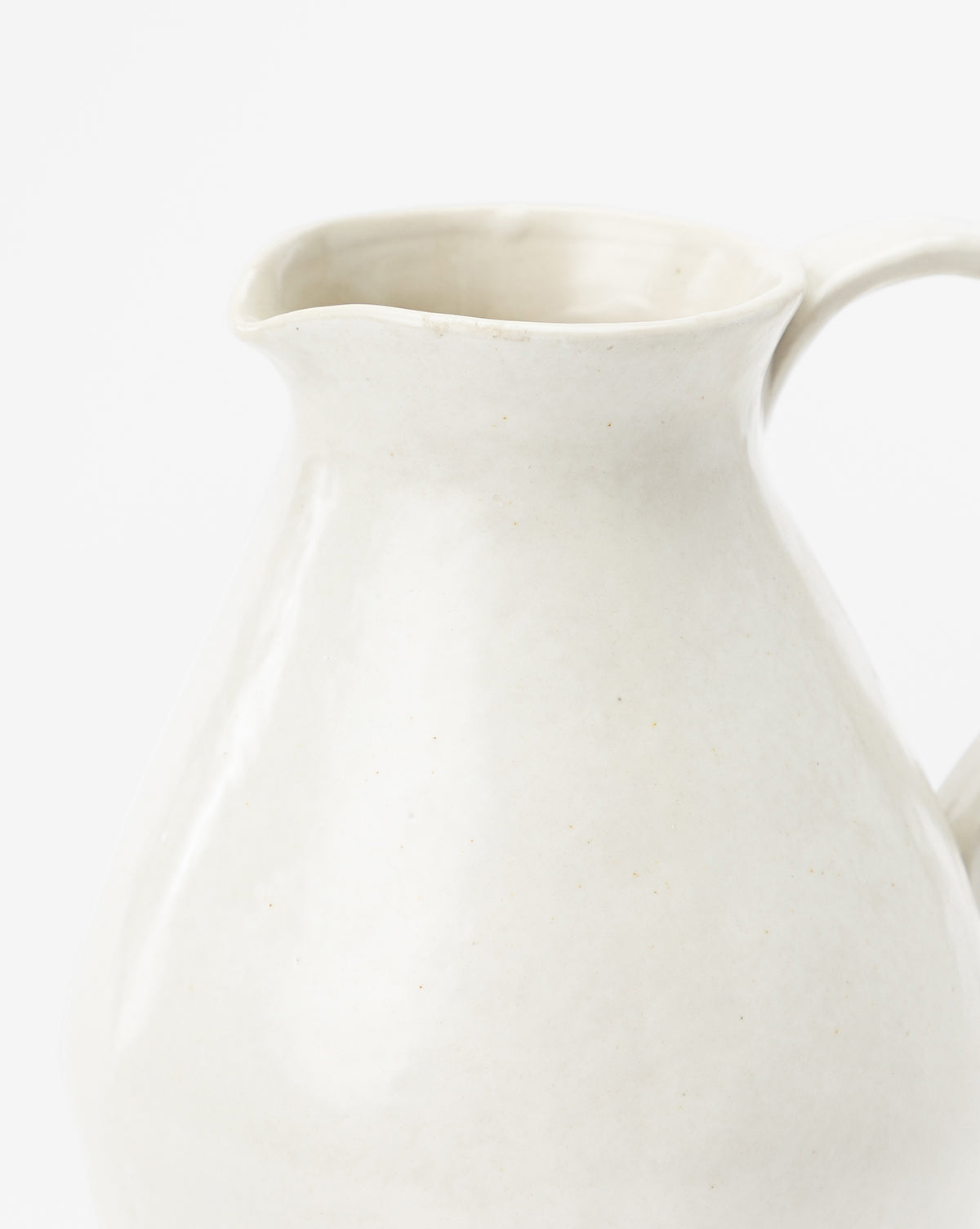 White Ceramic Pitcher