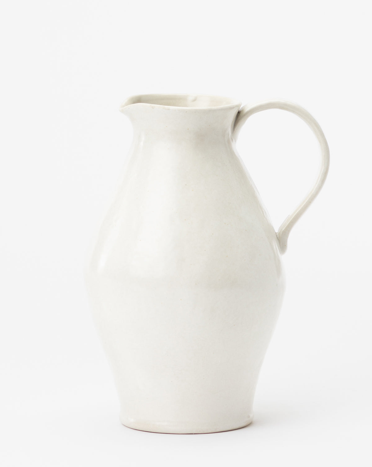 White Ceramic Pitcher