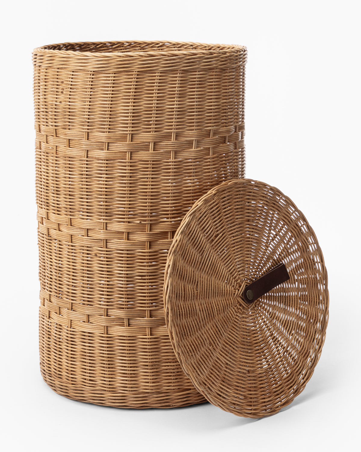 McGee & Co. wicker laundry hamper for the laundry room