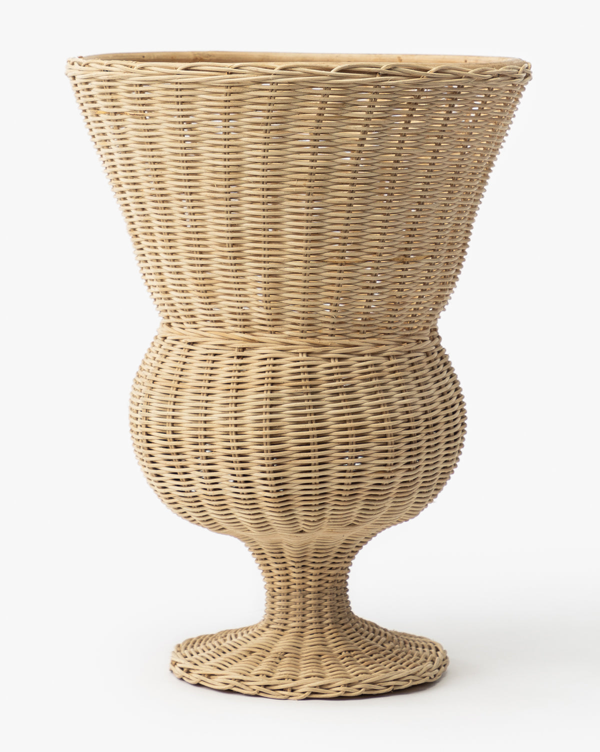 Wicker Footed Urn