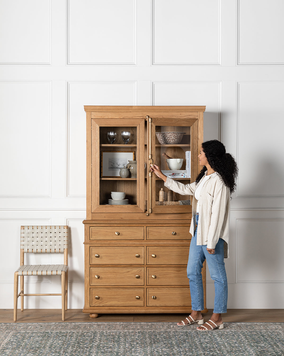 Heath Oak Cabinet