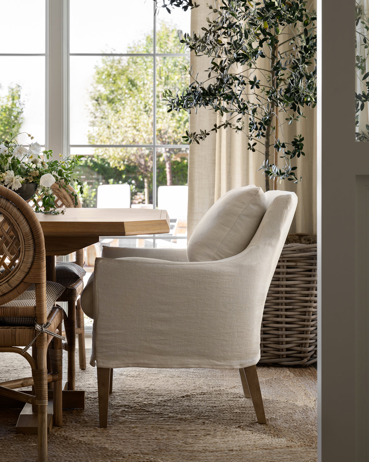 Sascha Slipcover Dining Chair