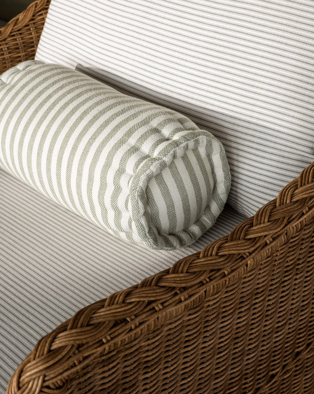 Striped Indoor/Outdoor Bolster Pillow