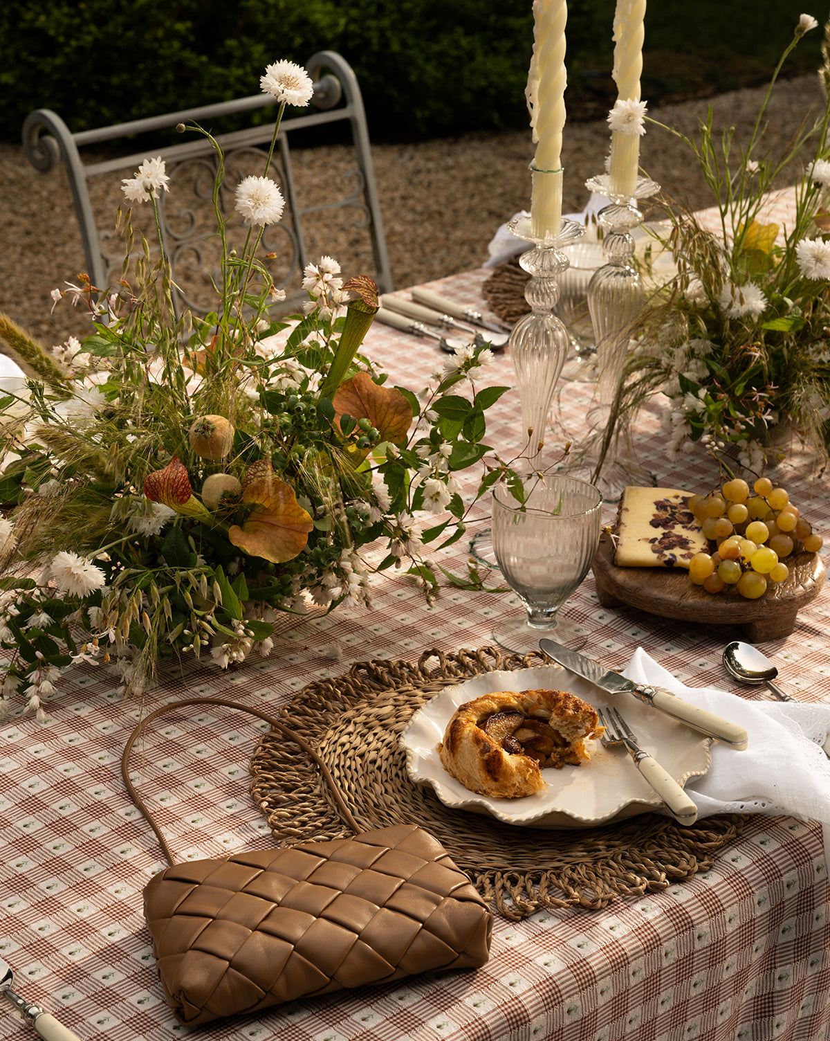 McGee & Co. x Loeffler Randall Gardenia Ruffle Border Tablecloth