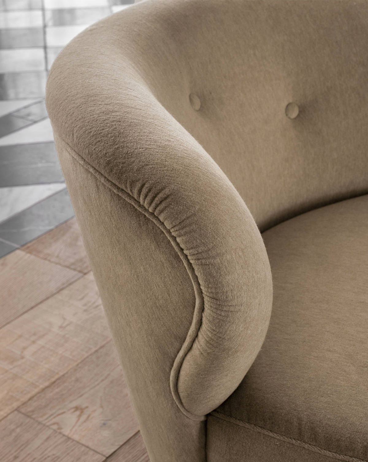 Carmella Mohair Chair (Ready to Ship)