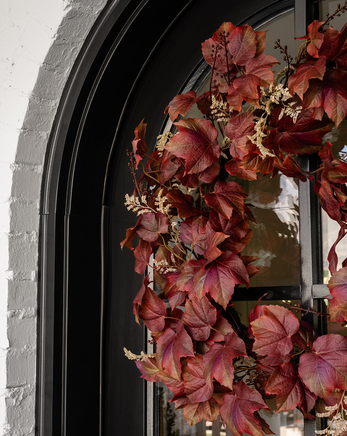 Faux Autumn Grapevine Wreath