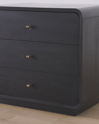 black nightstand, modern nightstand