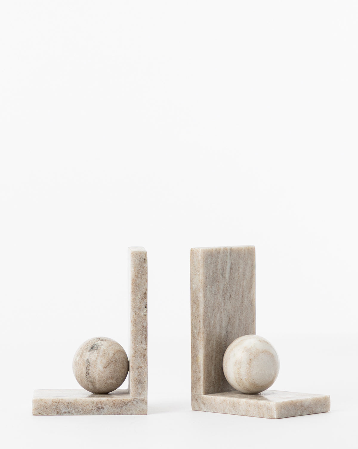 Adar Marble Bookends (Set of 2)