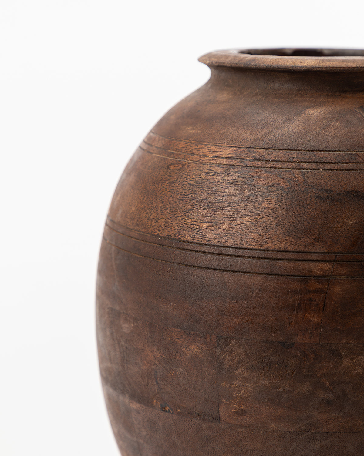 Aged Wood Vase